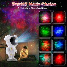 Galaxy Night Light Projector With Remote Control 360°Rotatable Nebula Projector Usb Astronaut Led Lamp For Room Decoration thumbnail-3