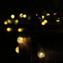 Solar Crystal Globe String Lights - IP65 Waterproof 8 Modes for Outdoor Christmas Wedding Garden Party Decorations thumbnail-2