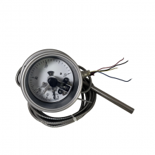 Textile Industry Capillary Silicon Oil Filled Pressure Type Thermometer With Staineless Steel Probe Oil Thermometer for Chemical Industry thumbnail-1