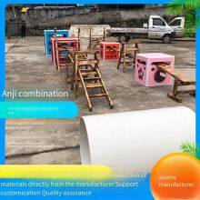 Kindergarten Climbing Frame, Children's Sensory Integration Balance Beam, Outdoor Square Box, Game Roller, and Outdoor Climbing Ladder thumbnail-3