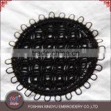 Fashion Round Black Flower Pattern 100% Cotton Chemical Guipure Cheap Lace Fabric for Garment Dress thumbnail-3