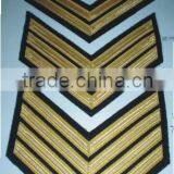 Shoulder Mark Ranks Shevrons Epaullettes Braid Slip On Cap Visor Embroidred Badges