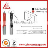 Through hole Solid carbide dowel drill bit for woodworking