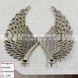 Wholesale Diy Accessories Zinc Alloy Hollow Out Big Wings Pendant thumbnail-2