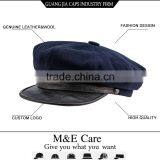 New Design Winter Leather Brim Custom Military Cap Wholesale thumbnail-1