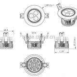 Top Quality Use in Hotel 3W Led Ceiling Light thumbnail-6