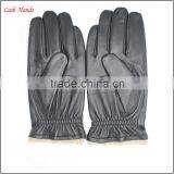 Driving Gloves for Men Fashion Black Goatskin Mens Leather Driving Gloves thumbnail-4