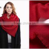 Korea Fashion Women Plain Merino Wool Scarf thumbnail-1