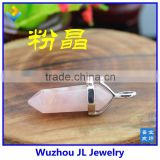 JL JEWELRY Wholesale natural quartz crystal point pendant ,crystal healing pendant