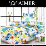 100% Cotton High Quality Beautiful Colorful Flower Print King Size Bed Sheets thumbnail-1