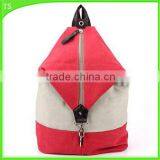 Canvas Leather Shoulder Bag Outdoor Fashion Essential Canvas Unisex Backpack
