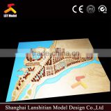 building model making with wood material for bidding