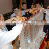 GH-IS011 Clear Acrylic Ice Sculpture Luge, Acrylic Led Sculptures thumbnail-1