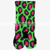 Leopard Grain Sublimation Black Socks