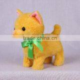 Yellow Walking and Nodding Cat