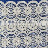 Global Elastic Fashionable Navy Blue Lace Dress Fabric thumbnail-3