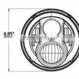 Hot Sale 7 Inch Round Halo Ring Headlight for Jeep Wrangler thumbnail-3