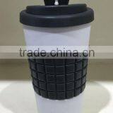 BPA Free Coffee Use Portable Bottle Plastic Double Wall Coffee Bottle With Locking Lid