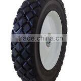 8 Inch Semi-pneumatic Rubber Wheel for Garbage Bin, Garden Cart, Lawn Mower thumbnail-4
