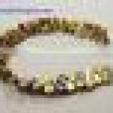 Natural Stone Yellow Tiger Eye 5 x 7 mm CT 40 Handmade Faceted Pear 6 "chain Length