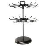 Black Metal Rotating Jewelry Display Stand 2 Tier Necklace Display Stand Quality Choice thumbnail-1