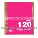 3 Subject Notebook