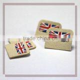 Mini National Flag Hand Embroidery TPU Patch