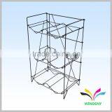 Foldable White Portable 6 Bottles Metal 5 Gallon Water Bottle Rack thumbnail-2