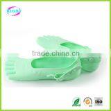Anti-skidding Silicone Sandals Five Toe Rubber Shoes thumbnail-1