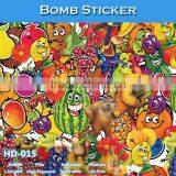 HD-011 CARLIKE Durable Bomb Stickers Decorative Vinyl Film thumbnail-6