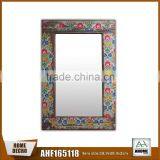 Beautiful Small Flower Drawing Paper Printing Large Mirror Frame