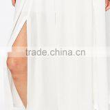 Wholesale Summer White Pleated Women Midi Skirt Hot Sale Style thumbnail-3