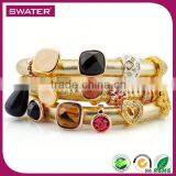 Online Shopping Metallic Gold Bulk Leather Bracelet