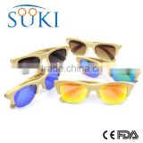 High quality customized logo bamboo polarized nature bamboo sunglasses
