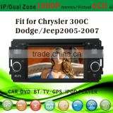 android car dvd player fit for Jeep old Chrysler 300C Dodge 2005-2007 with radio bluetooth gps tv pip dual zone