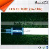 Hot selling glass t8 led tube 86-265v/ac