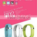 OEM 2014 New Arrival BT Wristband Pedometer,Calorie Measurement Bluetooth Wrist Watch BD2