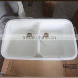European Style Double Sink Bathroom Vanities , Bathroom Solid Surface Sink thumbnail-2