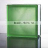190*190*80mm Decorative Hollow Green Cloudy Block Glass /colored Block Glass With Best Price thumbnail-2