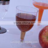 PS 5.5oz Disposable Champagne Wine Beverage Plastic Goblet Cup