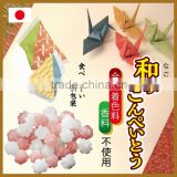 Japanese traditional sugar confectionery Konpeito with star-like shape