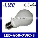 Ceramic Body High Quality Led A60 Bulb 7w E27