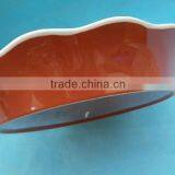 YT Red Ceramic Soup Bowl With Handle thumbnail-1