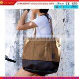 A Series of pu Canvas Shopping Bag thumbnail-1