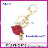 Promotion gift branded lip balm keychain