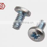 Small Pan Head Blue Zinc Plated Screw for Garden Tools