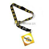 Popular Customized Single polyester lanyard for name card and cell phone.