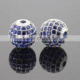 Step Up Your Styple With A Blue CZ Micro Pave Beads for Bracelets Making CZ Jewellery Wholesle thumbnail-2