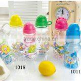 600ml water bottle with straw and strap