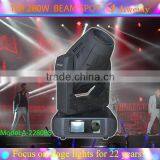 Sharpy 280w Beam SPOT WASH Moving Head thumbnail-1